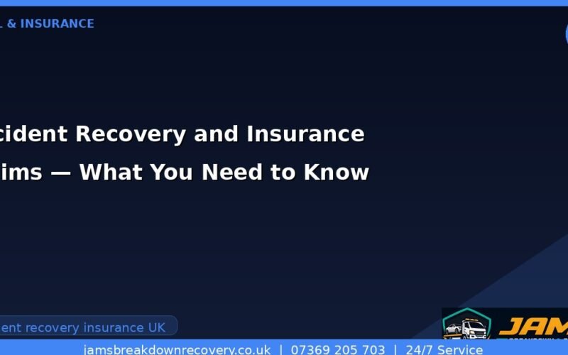 Accident Recovery and Insurance Claims — What You Need to Know