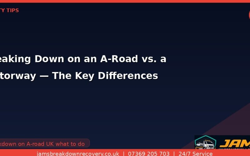 Breaking Down on an A-Road vs. a Motorway — The Key Differences