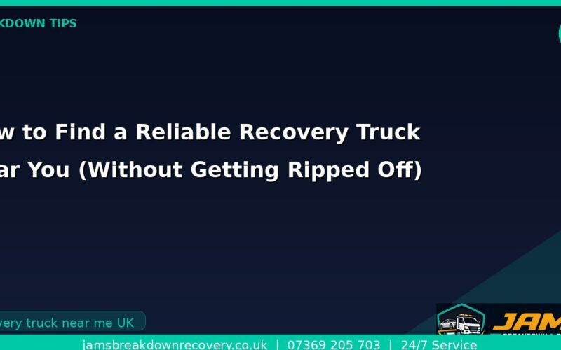 How to Find a Reliable Recovery Truck Near You (Without Getting Ripped Off)